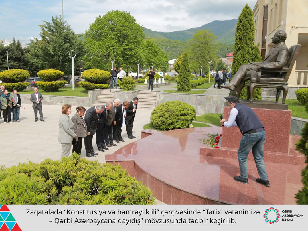 Zaqatala şəhərində “Tarixi vətənimizə – Qərbi Azərbaycana qayıdış” mövzusunda tədbir keçirilib – FOTOLAR 19 image-fb_img_1745212925048